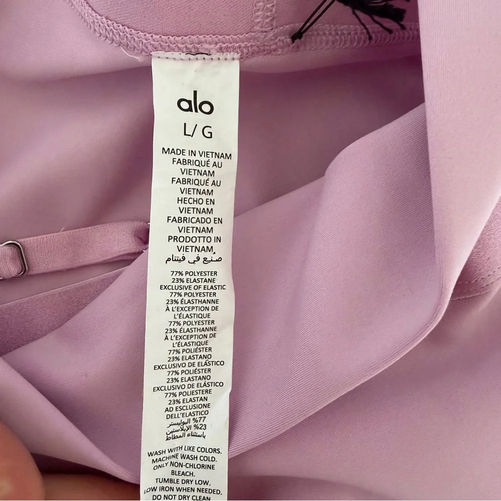 Alo Yoga Airlift Extreme High Waist All Nighter Legging Sugarplum Pink Sz Large